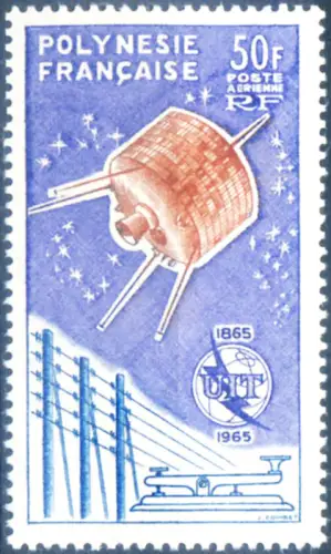 Französisch-Polynesien. UIT-ITU 1965. Satellit.
