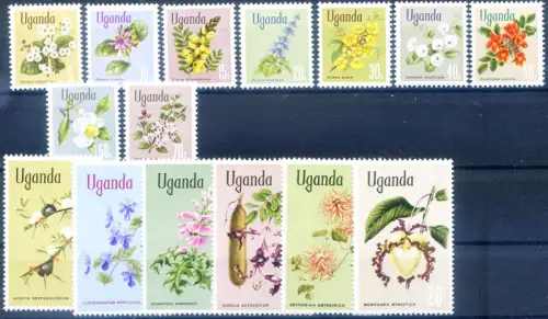 Uganda. Definitiv. Flora. Blumen 1969.