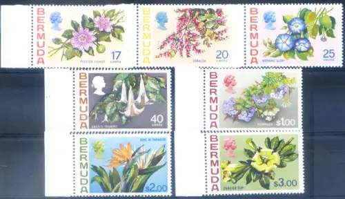 Bermuda. Definitiv. Flora. Blumen 1975.