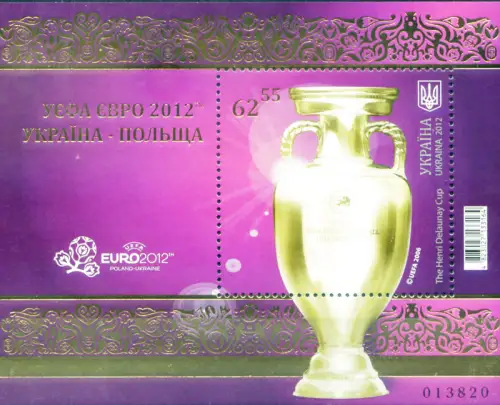 Ukraine. Sport. Fußball. UEFA 2012. Cup. Blatt.