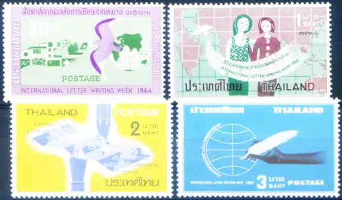 Thailand. Woche des geschriebenen Briefes 1964.