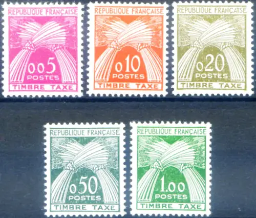 Frankreich. Segnatasse 1960. Tipo République Française.