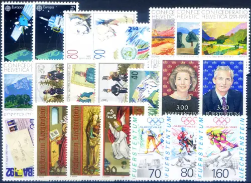 Liechtenstein. Kompletter Jahrgang 1991.