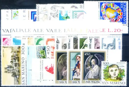 San Marino. Kompletter Jahrgang 1982.