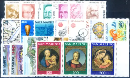San Marino. Kompletter Jahrgang 1983.