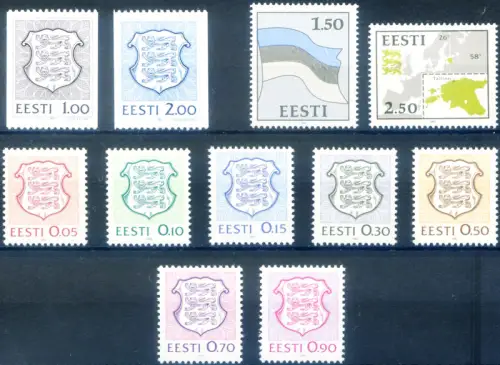 Estland. Kompletter Jahrgang 1991.