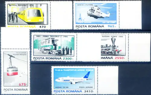 Rumänien. Definitiv. Transportmittel 1995.