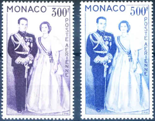 Monaco. Ranieri II und Grace Kelly 1959.