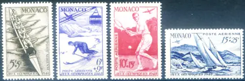 Monaco. Sport. Olympische Spiele London 1948.