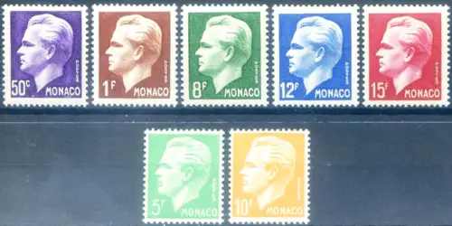 Monaco. Definitiv. Ranieri III 1950-1951.