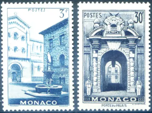 Monaco. Definitiv. Ergänzungswerte 1951.