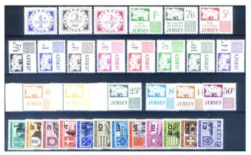 Trikot. Steuermarken 1969-1978 komplett.