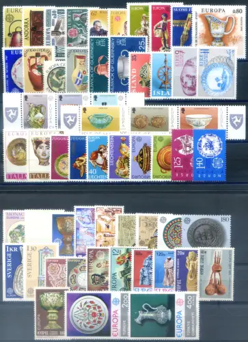 CEPT. kompletter Jahrgang 1976. (1 Wert defekt).