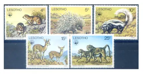 Lesotho. Wildtiere 1977. WWF.