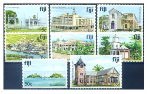 Fidschi. Definitiv. Gebäude 1980.