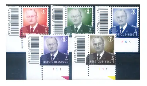 Belgien. Definitiv. Albert II 2007.