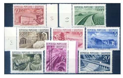 Albanien. Definitiv. Wiederaufbau 1953.