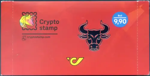 Österreich. Briefmarke 'Stier' 2022. Zettel. Selbstklebend, im Paket.