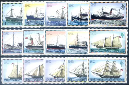 Falklandinseln. Definitiv. Schiffe 1982.