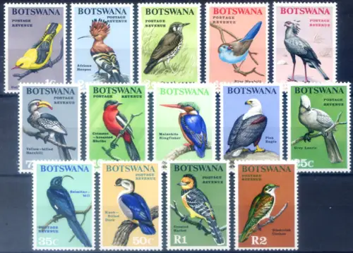 Botswana. Definitiv. Fauna. Vögel 1967.