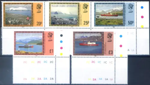 Falklandinseln Abhängigkeiten. Panoramen 1985.