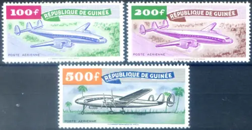 Guinea. Definitiv. Flugzeuge 1959.