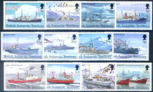 Britisches Antarktisgebiet. Definitiv. Schiffe 1993.