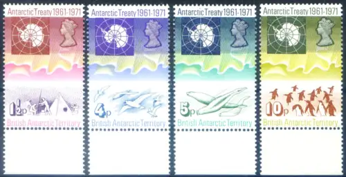Britisches Antarktisgebiet. Antarktisvertrag 1971.
