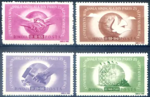 Rumänien. Weltgewerkschaftskongress 1945.