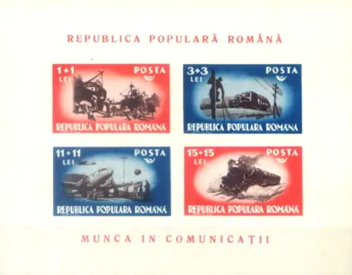 Rumänien. Transport 1948. Zettel.