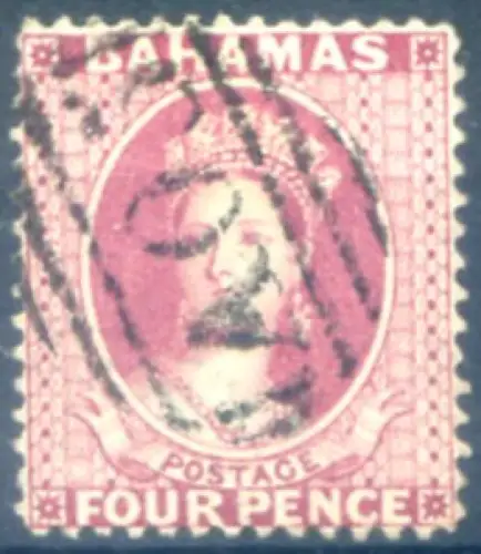 Bermuda. Königin Sieg 1882. 4 S., gebraucht.