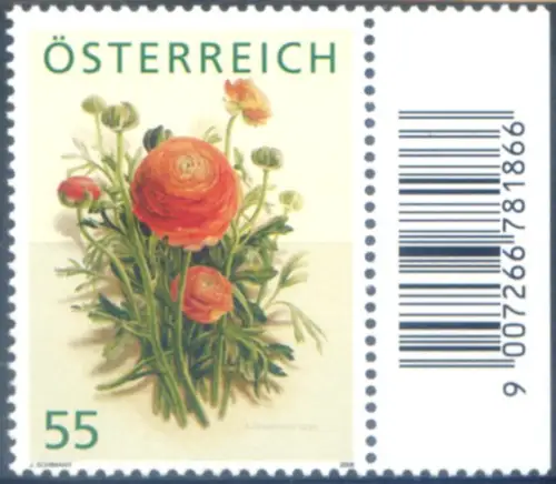 Österreich. Flora. Ranunkel 2008 (Hommage an Abonnenten).
