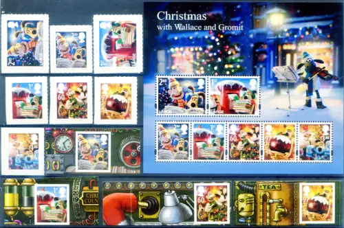 Großbritannien. Weihnachten 2010. Serie + Kleinbogenserie + Zettel.