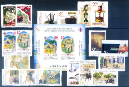Zypern. Türkische Zone. kompletter Jahrgang 2007.