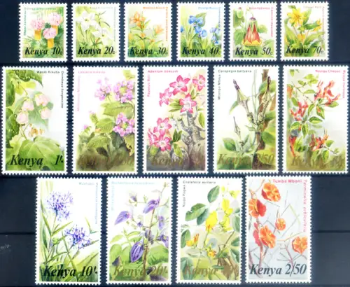 Kenia. Definitiv. Blumen 1983.