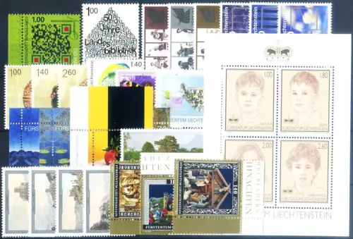 Liechtenstein. kompletter Jahrgang 2011. Serie 'Prinzen' nur in BF.