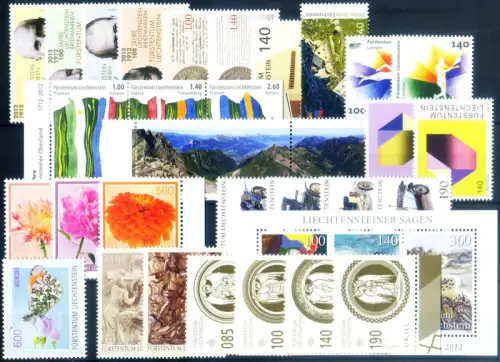 Liechtenstein. kompletter Jahrgang 2012.