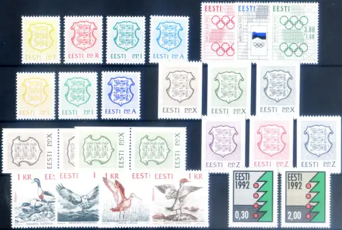 Estland. kompletter Jahrgang 1992.