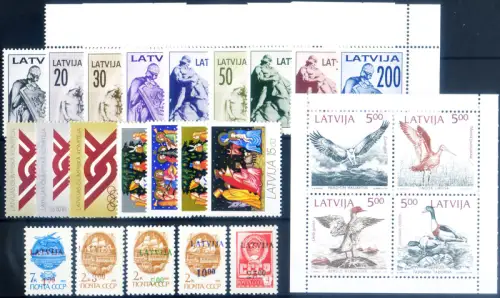 Lettland. kompletter Jahrgang 1992.