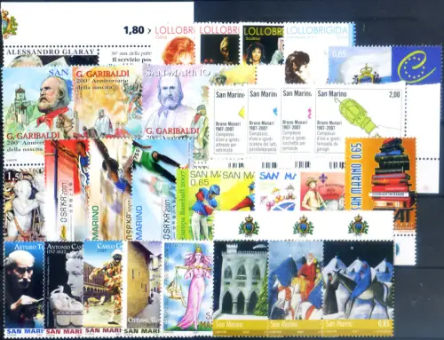 San Marino. kompletter Jahrgang 2007.