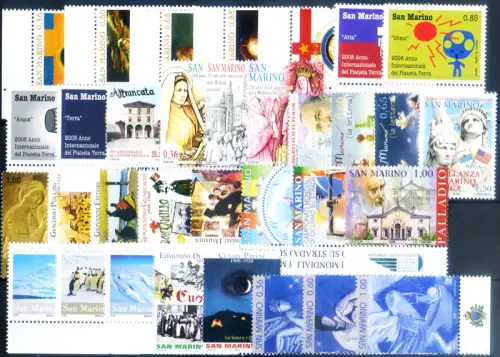 San Marino. kompletter Jahrgang 2008.
