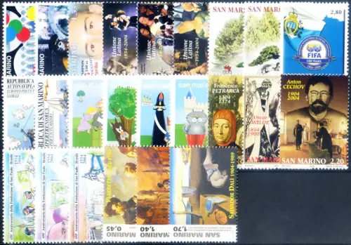 San Marino. kompletter Jahrgang 2004.