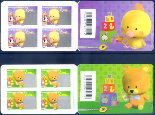 Frankreich. Grußmarken 2008. 2 Hefte.