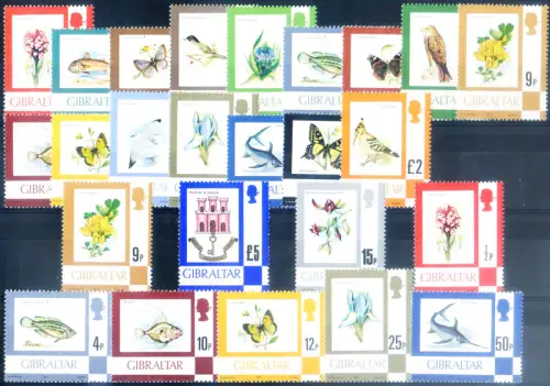 Gibraltar. Definitiv. Flora und Fauna 1977-1982.