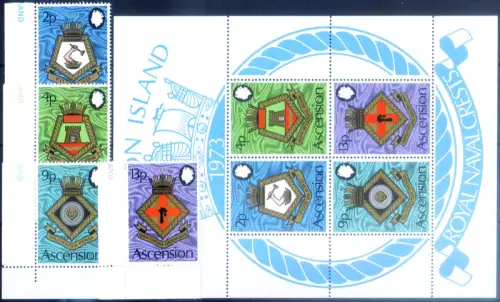 Aufstieg. Wappen 1973. Serie + Zettel.