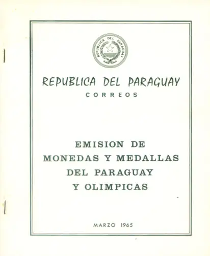 Paraguay. Sport. Olympiade Tokio 1965. Athleten Sieger. Folder mit ungezahntem Zettel.