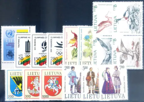 Litauen. kompletter Jahrgang 1992. Mit Heft.