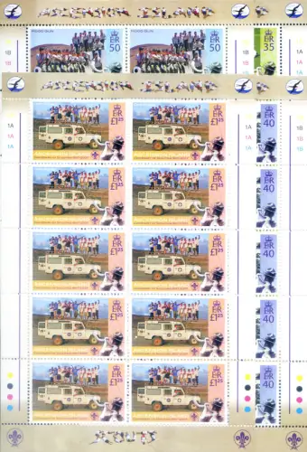 Aufstieg. Scout 2007. 4 Miniblätter.