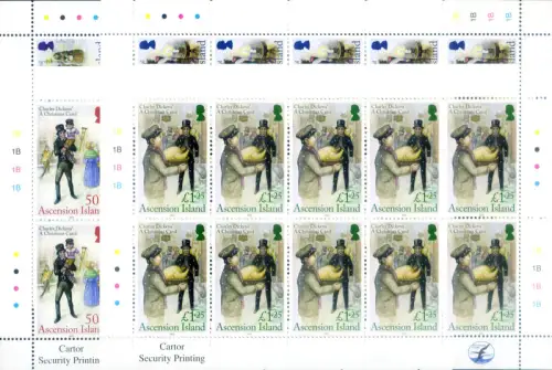 Aufstieg. Charles Dickens 2012. 4 Miniblätter.