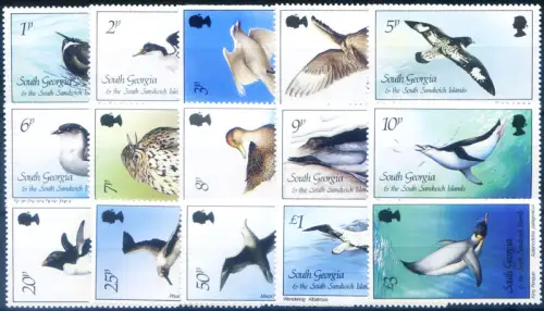 Südgeorgien. Definitiv. Fauna. Vögel 1987.